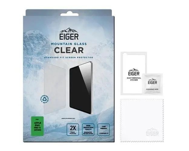 Folie Sticla Eiger Mountain Glass pentru iPad Pro 11 2024 (Transparent)