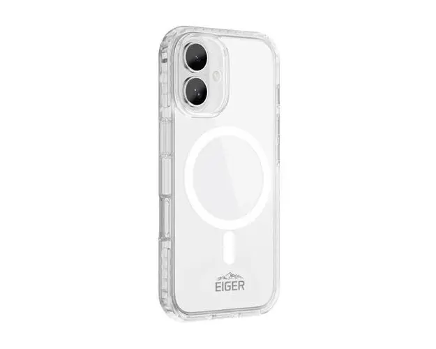 Husa Eiger Ice Grip Magsafe pentru iPhone 16 Plus (Transparent)