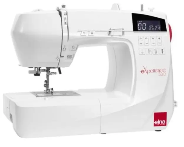 Masina de cusut Elna eXperience 530, 30 cusaturi, Ecran LCD (Alb)