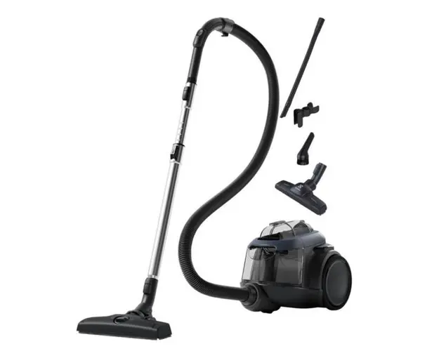 Aspirator fara sac Electrolux EL61C3DB, 700 W, 1.6 L, Filtru Hygiene 12, Perie ParkettoPro (Albastru)