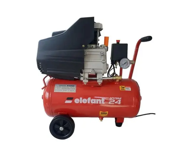 Compresor aer Elefant XYBM24, 24 L (Negru/Rosu)
