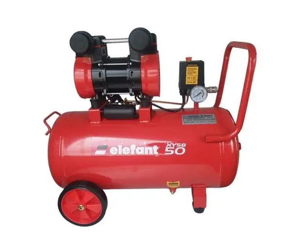 Compresor aer Elefant XY5850, 50 L (Negru/Rosu)