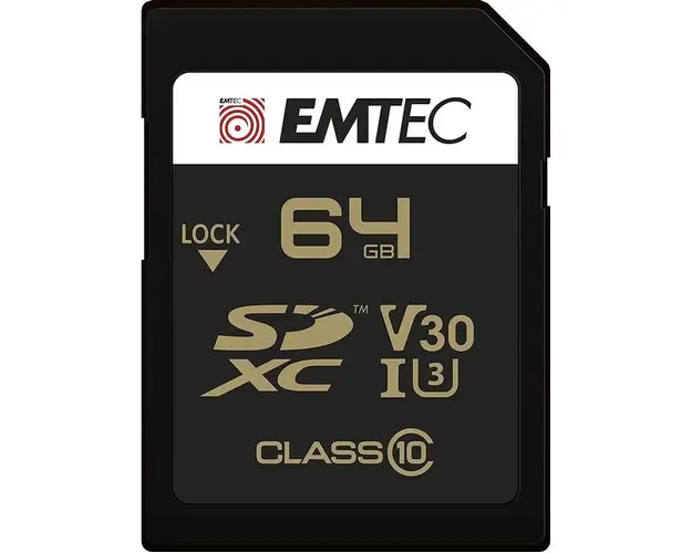 Card de memorie Emtec SpeedIN PRO, 64GB, SDXC, UHS-I U3, V30