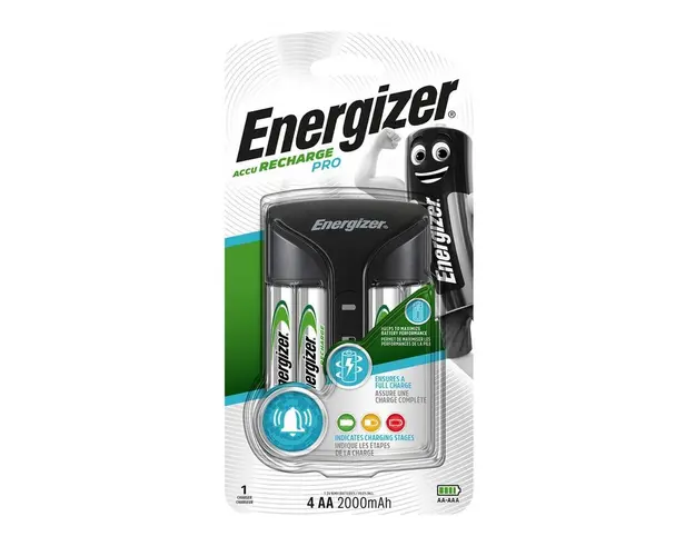 Incarcator Acumulator Energizer EN-398373, Pro Power Plus, AA, AAA + 4 Baterii 2000 mAh incluse