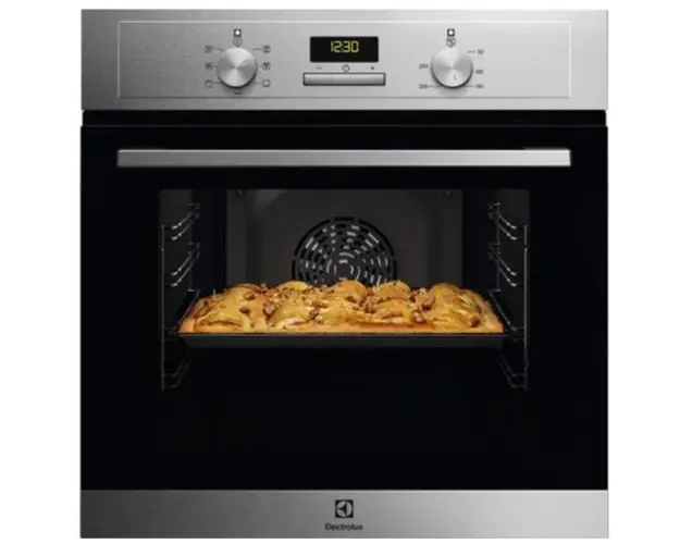 Cuptor incorporabil Electrolux EOH3C00BX, Electric, 65 L, Autocuratare catalitica, Grill (Negru/Argintiu)