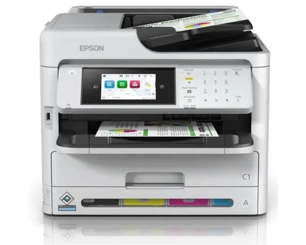 Multifunctional InkJet EPSON WF-C5890DW, A4, Duplex, ADF, Wireless, Retea (Alb)