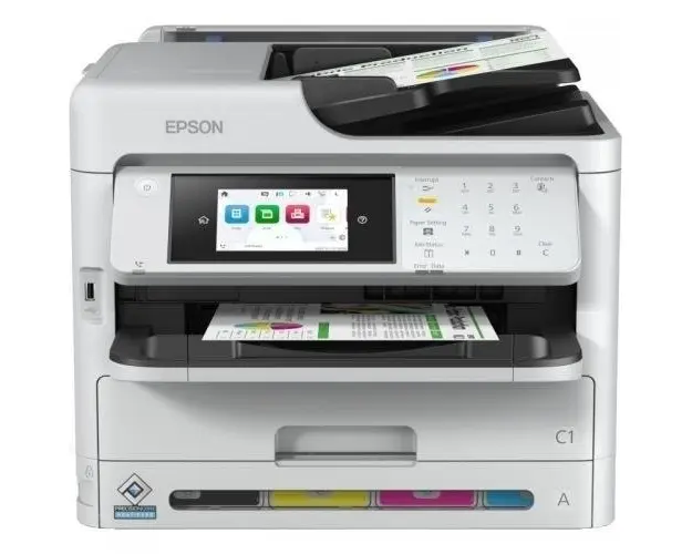 Multifunctional Epson WorkForce Pro WF-M5899DWF MFP, A4, Color, 34 ppm, Retea, Wireless (Alb)