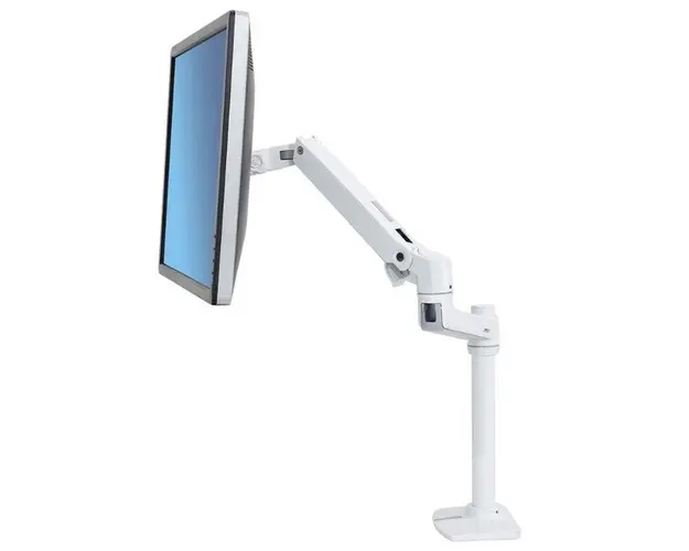 Suport monitor pentru birou Ergotron LX, rotire 360 (Alb)