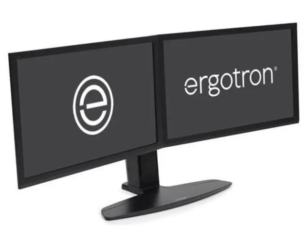 Suport monitor pentru birou Ergotron Neo-Flex Dual, Pivot, Rotire 360, 15.4kg (Negru)