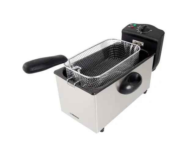 Friteuza cu ulei Esperanza EKG010 Deep Fryer, 2000 W, 3 l (Argintiu)