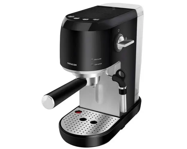 Espressor automat Sencor SES4700BK, 1400 W, 20 Bari, 1.5 L (Negru/Argintiu)