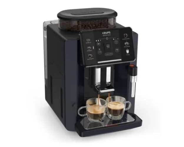 Espressor automat KRUPS Sensation EA910B10, 5 retete,ecran tactil, presiune 15 bari, capacitate rezervor cafea 260g, duza de abur, 1450 W, Sistem Thermoblock Compact