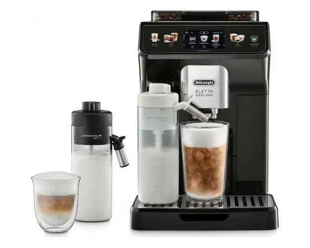 Espressor cafea automat De'Longhi Eletta Explore ECAM 450.65.G, 1450 W, 1.8 L, 19 bar (Negru)