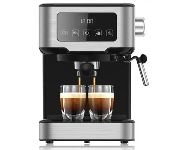 Espressor Studio Casa One Touch, 1100 W, 1.5 L, 15 Bari (Negru/Argintiu)