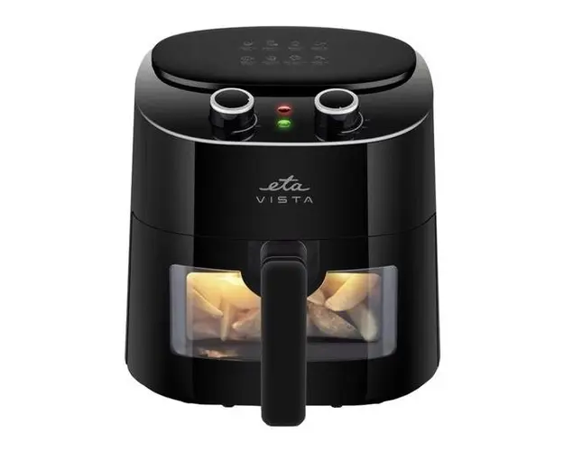 Friteuza cu aer cald ETA Vista 0168 90000, 1300W, 4.3 litri, timer 0-30 min (Negru)