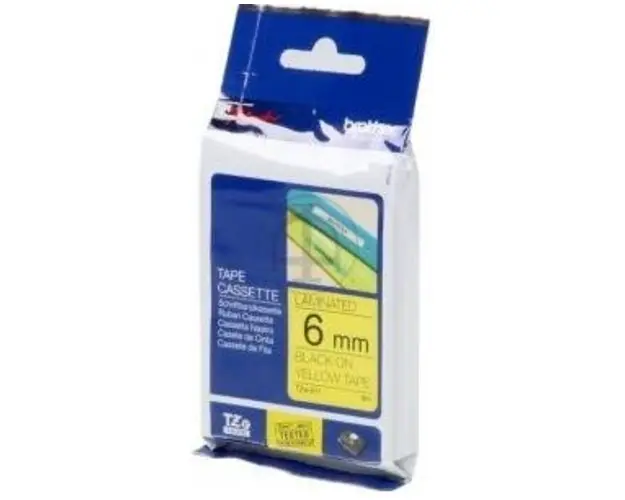 Brother Etichete TZE611 6mm (negru/galben)