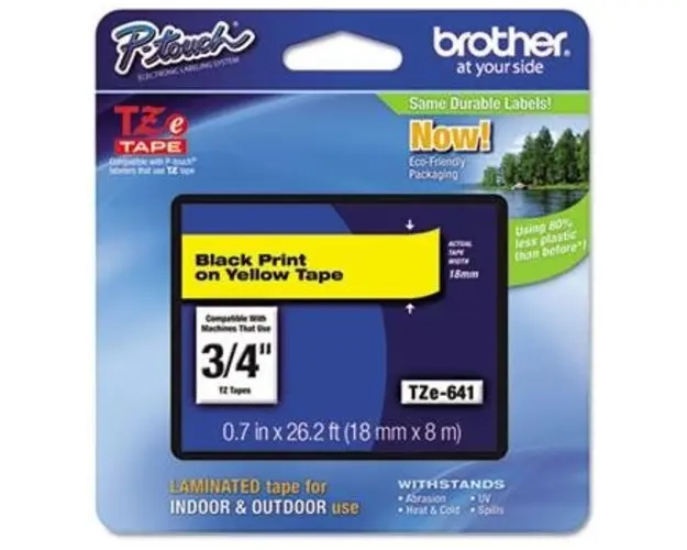 Brother Etichete TZE641 18mm (negru/galben)