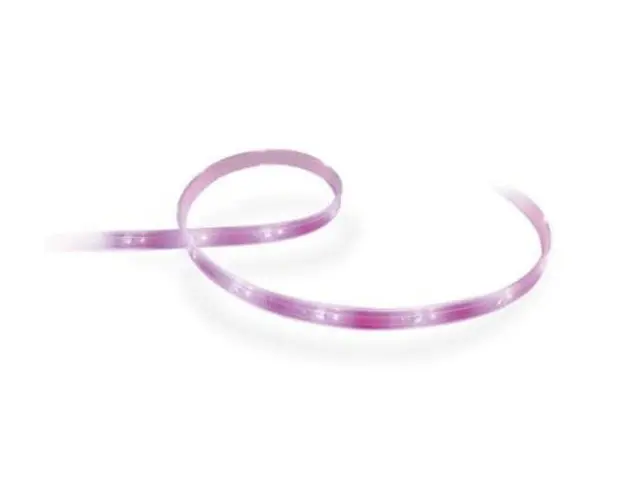 Extensie banda LED inteligenta Philips Hue Lightstrip Plus, ZigBee Light Link, Bluetooth,11.5W, 950 lm, lumina ambianta alba si color, 1 m