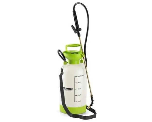 Pulverizator manual Fieldmann FZO 8060, Presiune 2.5 bar, Capacitate 5 L (Verde/Alb)