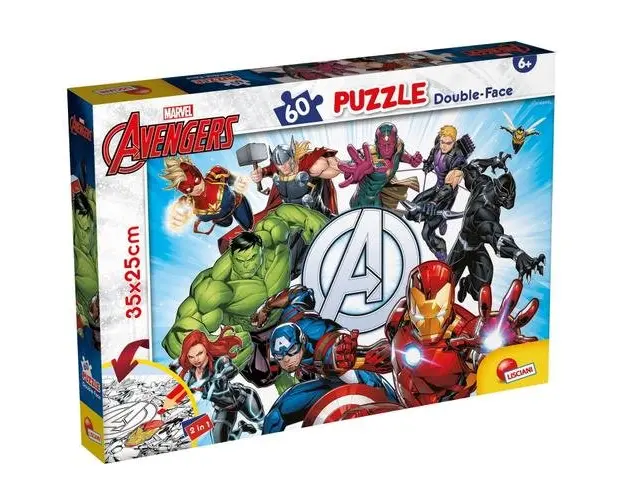 Puzzle de colorat - Avengers (60 de piese)
