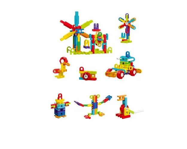 Set de constructie STEAM - Fun Blocks (78 piese)