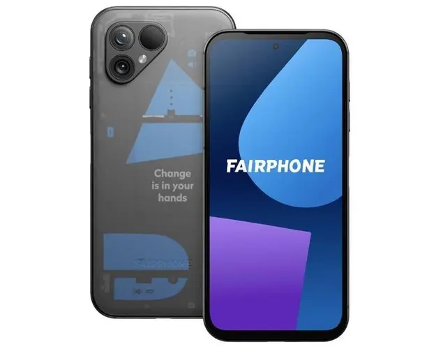 Telefon Mobil Fairphone 5, Procesor Qualcomm QCM6490, OLED Capacitive touchscreen 6.46inch, 8GB RAM, 256GB Flash, Camera Duala 50 + 50 MP, 5G, Wi-Fi, Dual SIM, Android (Transparent)