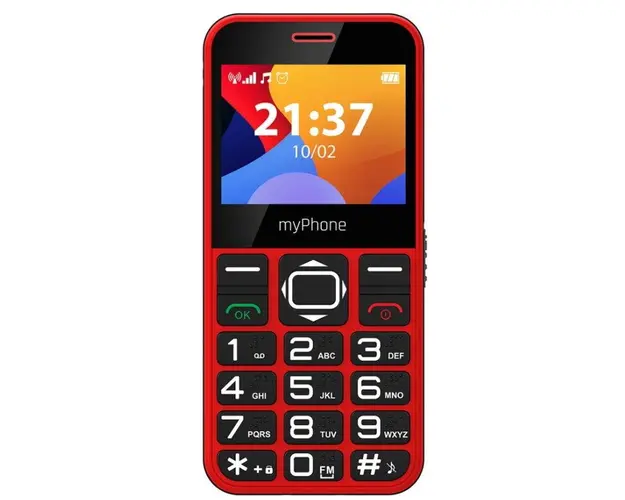 Telefon mobil myPhone Halo 3, Ecran IPS 2.31inch, Camera 0.3 MP, Single Sim, 2G (Rosu)