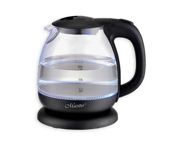 Fierbator de apa Feel-Maestro MR-055 BLACK, 1 L, 1100 W (Negru/Transparent)