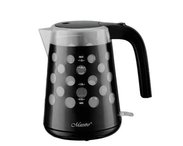 Fierbator de apa Feel-Maestro MR-045 BLACK, 1.7 L, 2200 W (Negru/Gri)