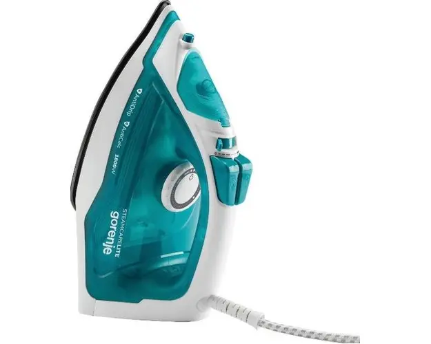 Fier de calcat Gorenje SIH1800TQC, 1800 W, 0.25 l, 80 g/min (Alb/Turcoaz)