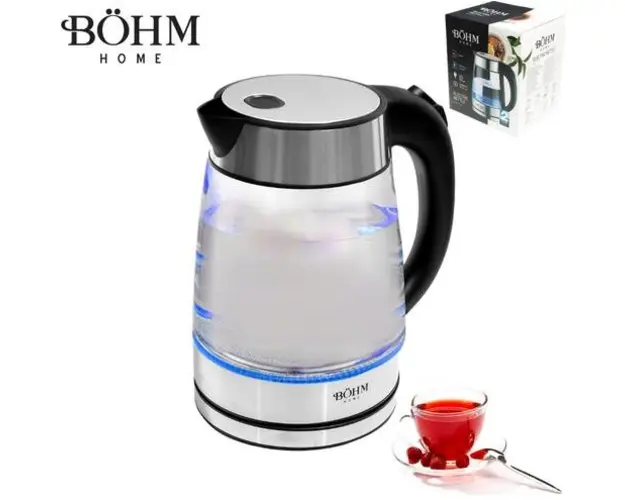 Fierbator electric BÖHM BHB1702, 1850-2200 W, 1.7 L (Negru/Inox)