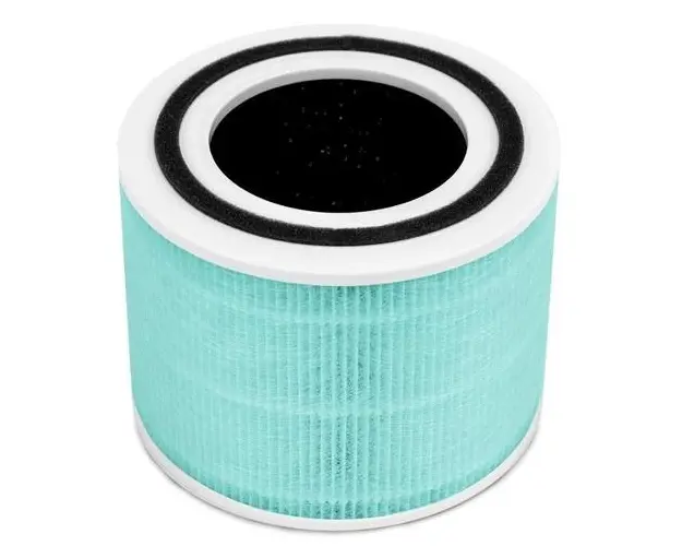 Filtru purificator de aer Levoit Core 300 / Core P350, Absorbtie a toxinelor, 3 in 1, Pre filtru, Filtru HEPA, Filtru de Carbon activ cu eficienta ridicata (Albastru)
