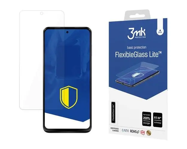 Folie de protectie Ecran 3MK FlexibleGlass Lite pentru Motorola Moto G13 / G23, Sticla Flexibila, Full Glue