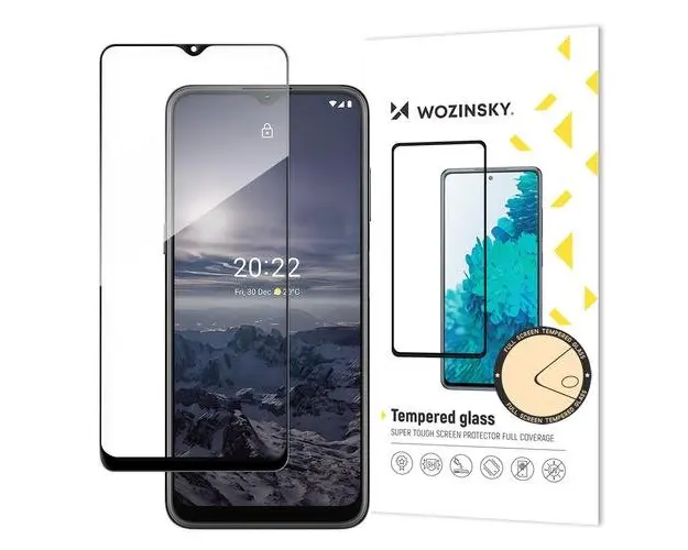 Folie de protectie Ecran WZK pentru Nokia G21 / G11, Sticla Securizata, Full Glue, Neagra
