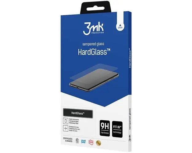 Folie de protectie Ecran 3MK HardGlass pentru Xiaomi Redmi 12C, Sticla Securizata, Full Glue