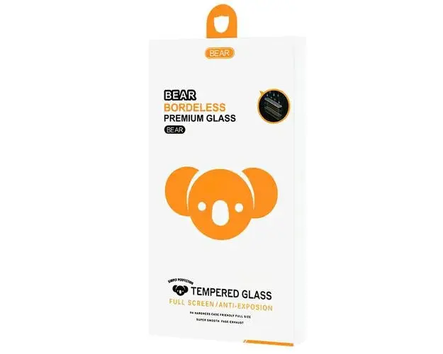 Folie de protectie Ecran Bear Bordeless pentru Apple iPhone 15 Pro Max, Sticla Securizata, Full Glue