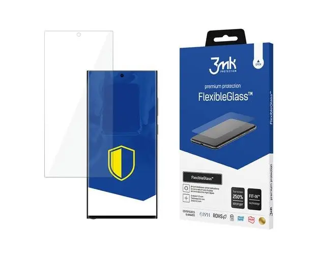 Folie de protectie Ecran 3MK FlexibleGlass pentru Samsung Galaxy S24 Ultra S928, Sticla Flexibila, Full Glue