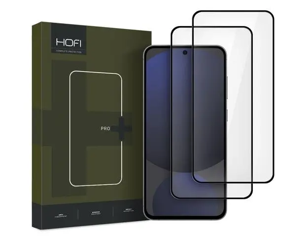 Folie de protectie Ecran HOFI Glass PRO+ pentru Samsung Galaxy S24 FE S721, Sticla Securizata, Full Glue, Set 2 bucati, 2.5D, Neagra