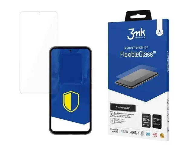 Folie De Protectie Ecran 3MK FlexibleGlass Pentru Samsung Galaxy A54 A546, Sticla Flexibila, Full Glue