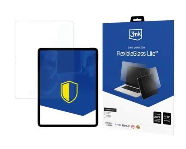 Folie de protectie Ecran 3MK FlexibleGlass Lite pentru Apple iPad Air 13 (2024), Sticla Flexibila, Full Glue