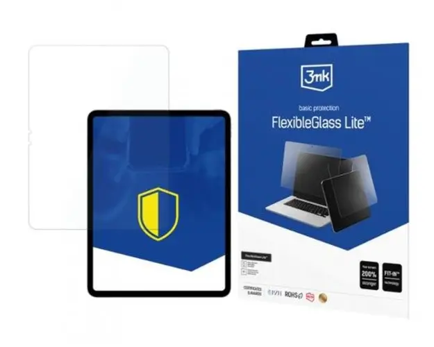 Folie de protectie Ecran 3MK FlexibleGlass Lite pentru Apple iPad Pro 13 (2024), Sticla Flexibila, Full Glue