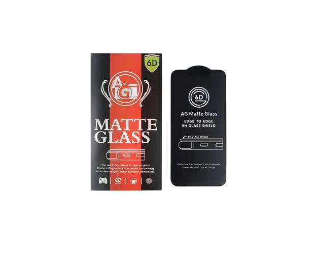 Folie de protectie Ecran OEM Matte pentru Samsung Galaxy A54 A546, Sticla Securizata, Full Glue, 6D, Neagra