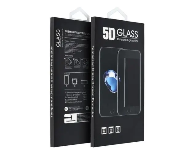Folie de protectie Ecran OEM pentru Apple iPhone 16, Sticla Securizata, Full Glue, 5D, Neagra