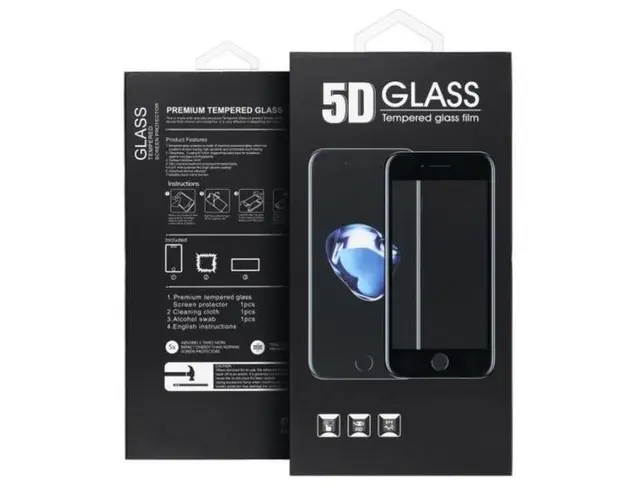 Folie de protectie Ecran OEM pentru Samsung Galaxy A16 5G A166 / A16 4G A165, Sticla Securizata, Full Glue, 5D, Neagra