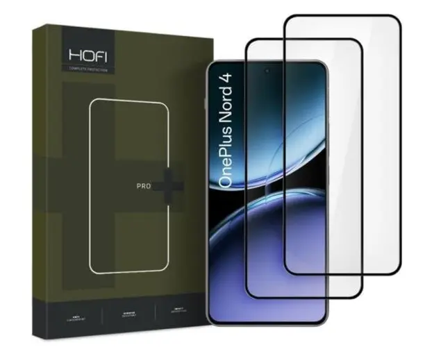 Folie de protectie Ecran Privacy HOFI Glass PRO+ pentru OnePlus Nord 4, Sticla Securizata, Full Glue, Set 2 bucati, 2.5D