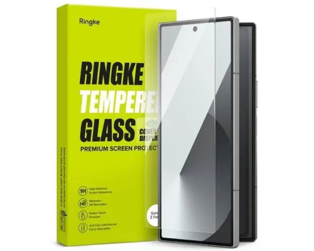 Folie de protectie Ecran Ringke Cover Display pentru Samsung Galaxy Z Fold6, Sticla Securizata, AB Ultra Glue, Set 2 bucati, 2.5D, Ecran Exterior