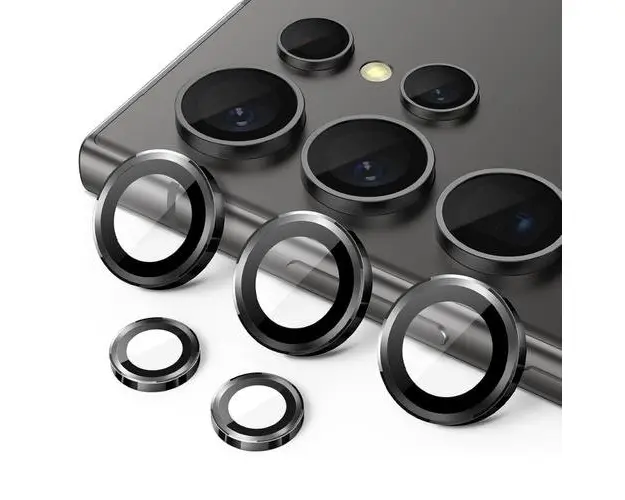 Folie Sticla Camera Devia DFSCPSSGS24UN Peak Series pentru Samsung Galaxy S24 Ultra (Negru)