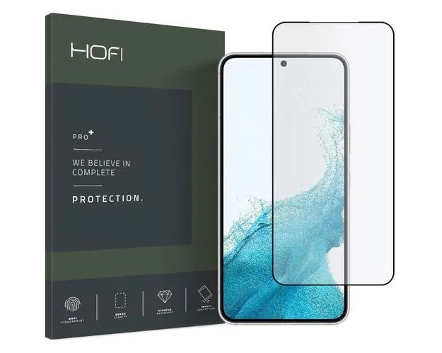 Folie de protectie Ecran HOFI pentru Samsung Galaxy S22 5G S901, Sticla securizata, Full Glue, Neagra HOFI187BLK
