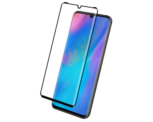 Folie de protectie Ecran OEM pentru Huawei P30, Sticla Securizata, Full Glue, 5D, Neagra