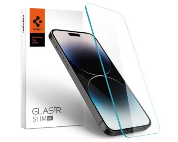 Folie Sticla Spigen Slim AGL05210 pentru Apple iPhone 14 Pro Max (Transparent)